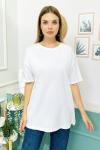 155256 Oversize Baskisiz Duz Tshirt